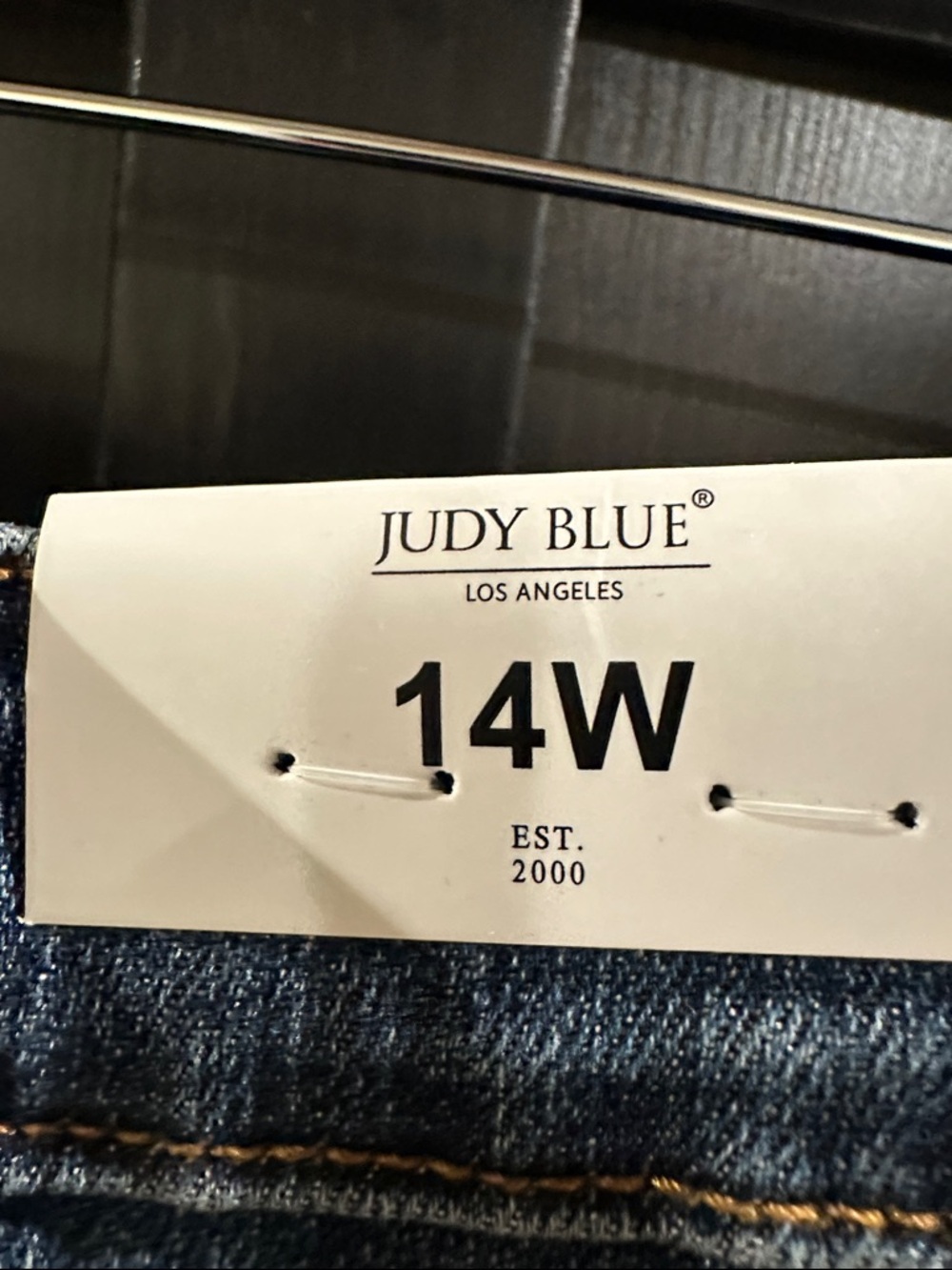 Judy Blue Dark Blue Flare Jeans with Swirl Stud Detail - Picture 10 of 15